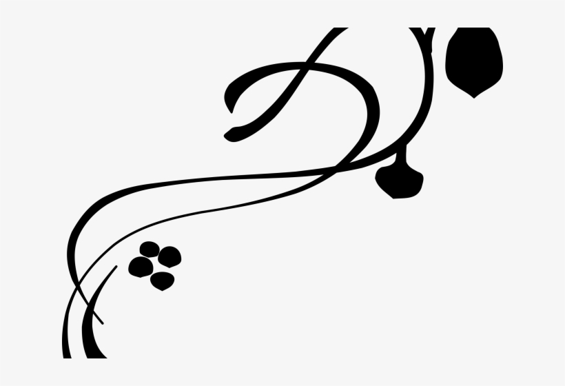 Line Clipart Squiggly Decorative Vines Clip Art Free Transparent