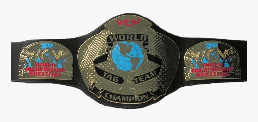 Nwjh8ei - Wcw Tag Team Championship Belts, transparent png #583338