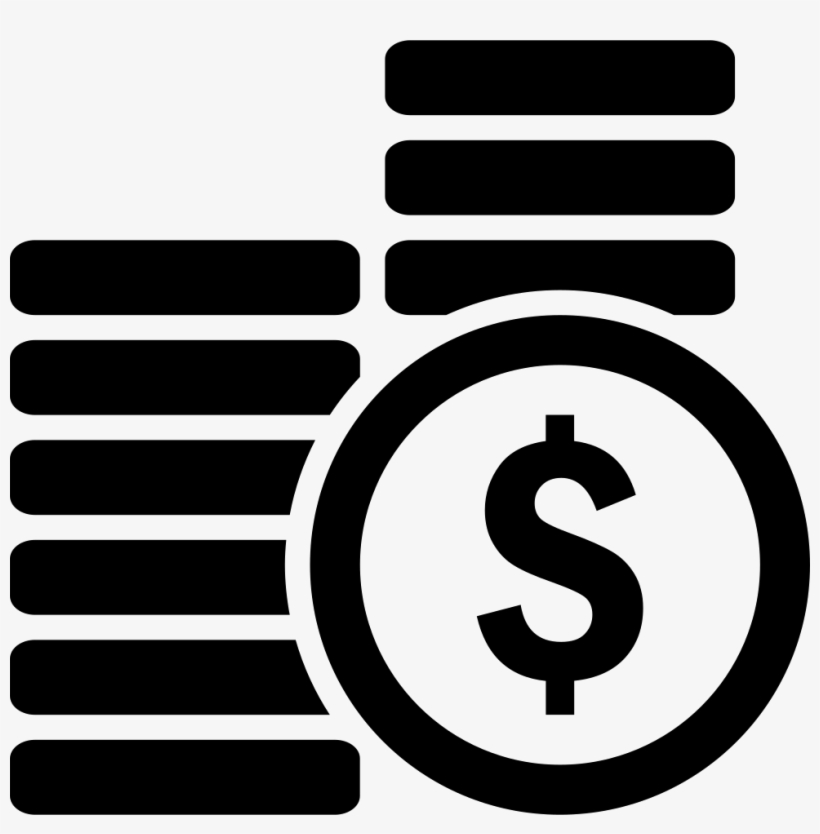 Coins Stacks Money Comments - Money Icon Vector Png, transparent png #583382