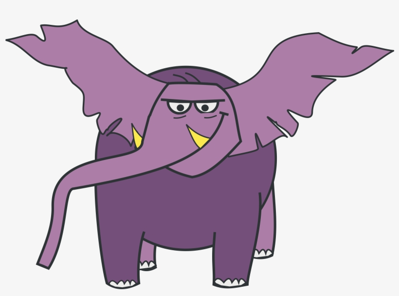 Clip Art Freeuse Stock Big Image Png - Purple Elephant Throw Blanket, transparent png #583600