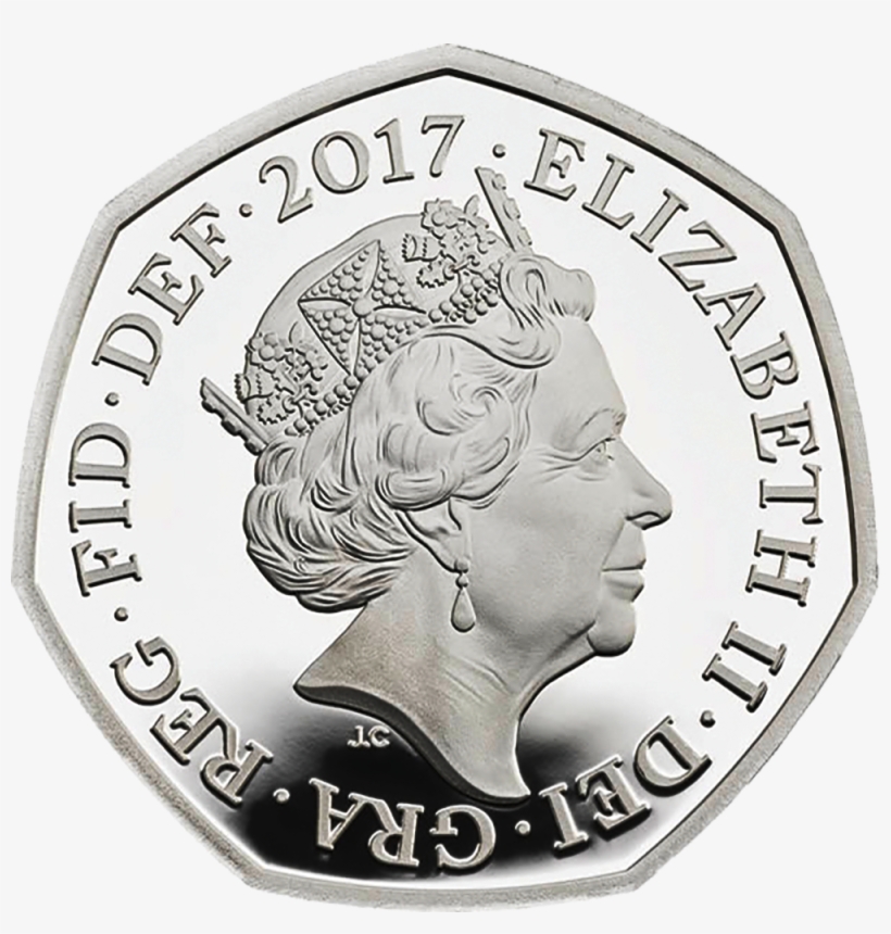 The Obverse Depicts The Effigy Of Hm Queen Elizabeth - 2017 Peter Rabbits 50p, transparent png #583642