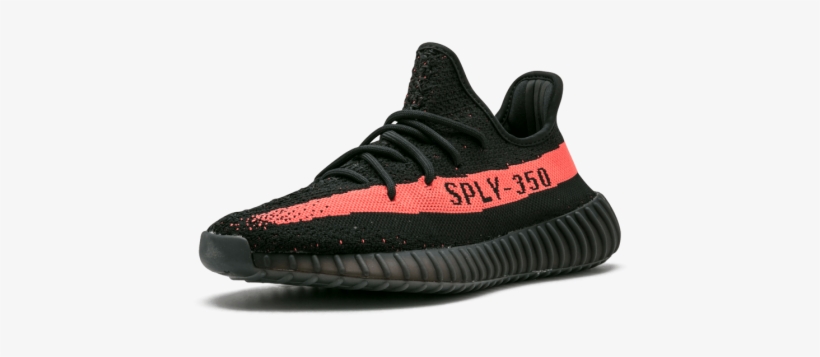 Adidas Yeezy Boost 350 V2 "red" Cblack/red/cblack By9612 - Yeezy 350 V2 Red, transparent png #584025