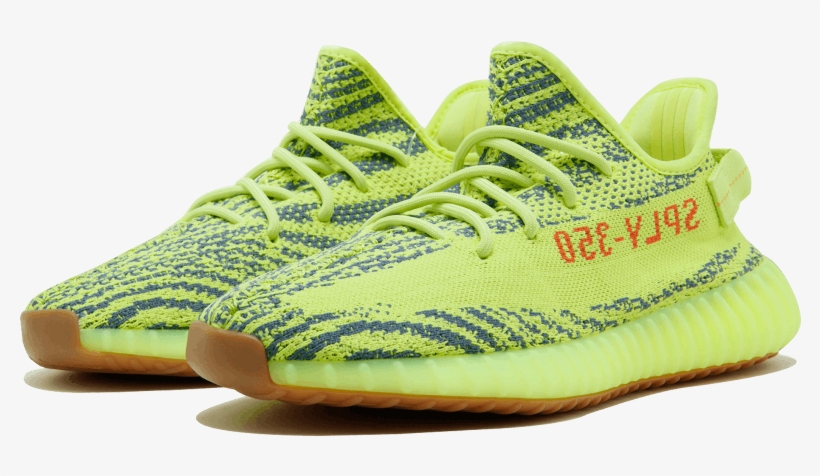 Yeezy 350 V2 Frozen Yellow, transparent png #584138