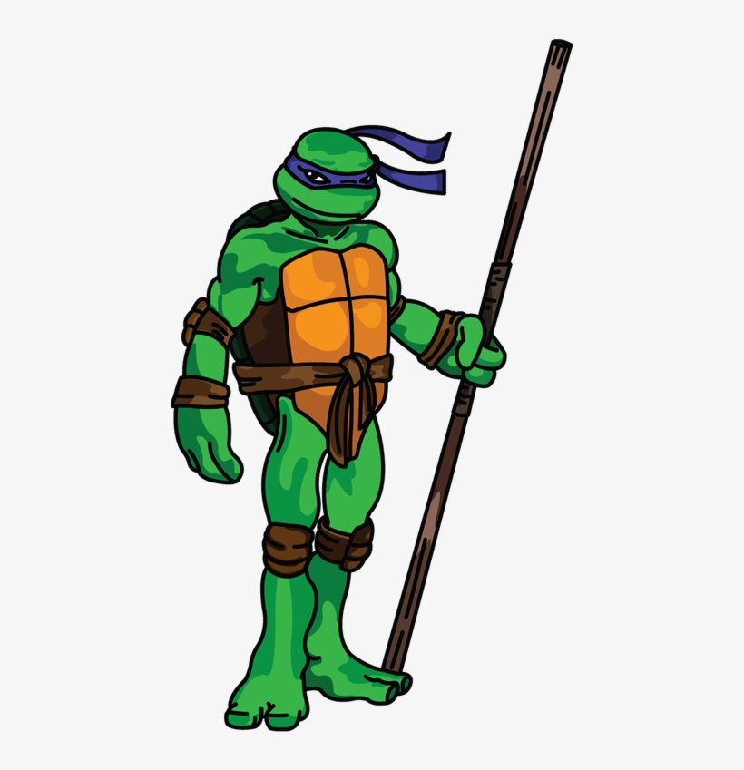 Vector Free Stock Blog Archives Drawingmanuals Com - Donatello Ninja Turtle Drawing, transparent png #584325