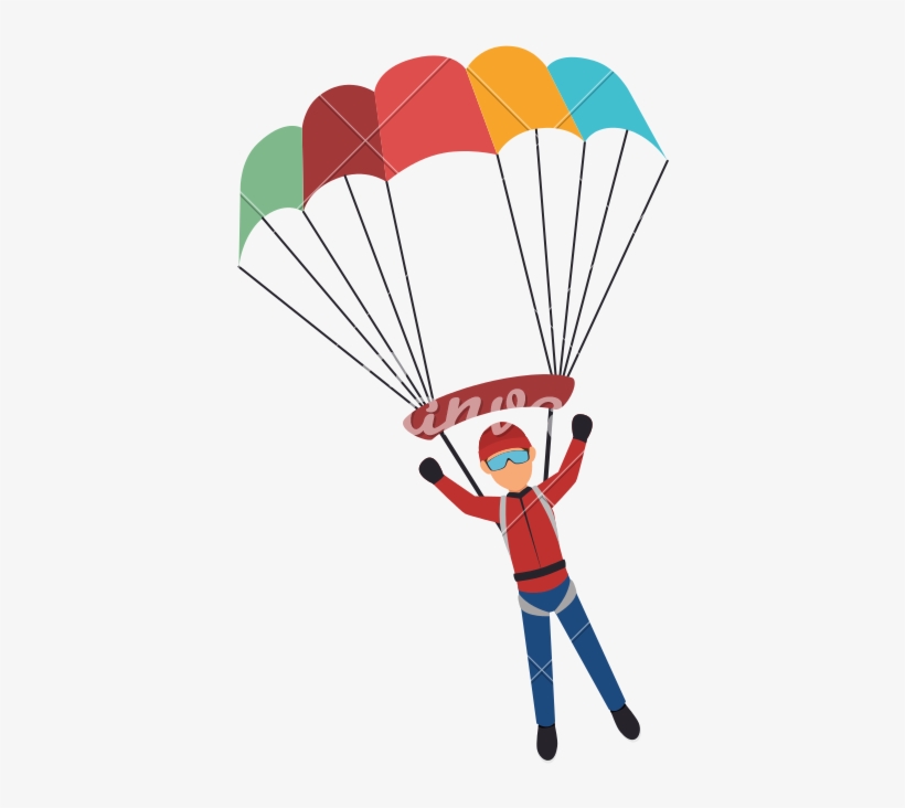 Parachute Png Pic - Parachute Man, transparent png #584859