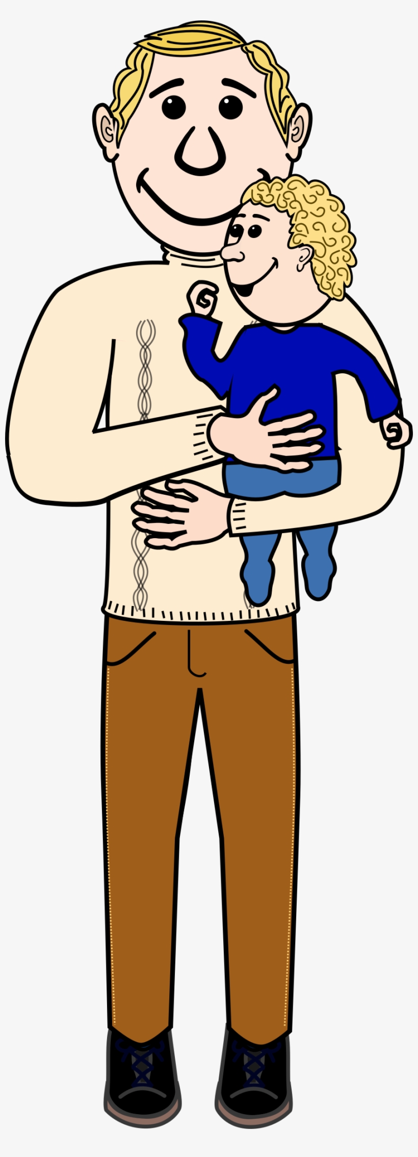 Father And Child - Father Clipart Png, transparent png #584929