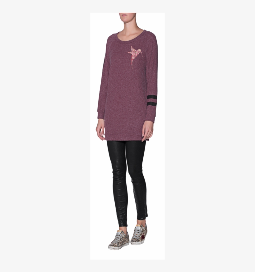 Lauren Moshibel Sangria // Long Oversize Sweatshirt - İpek Gömlek, transparent png #584968