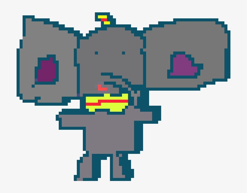 Dumbo Walk - Pixel Art, transparent png #585065