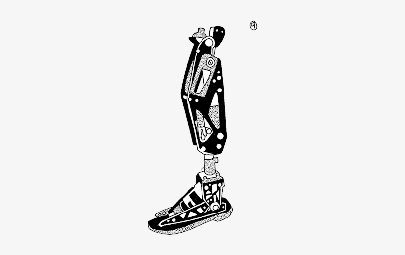 Prosthetics Extra Josh Parkin9 Moto Knee - Prosthetic Leg Drawing, transparent png #585142