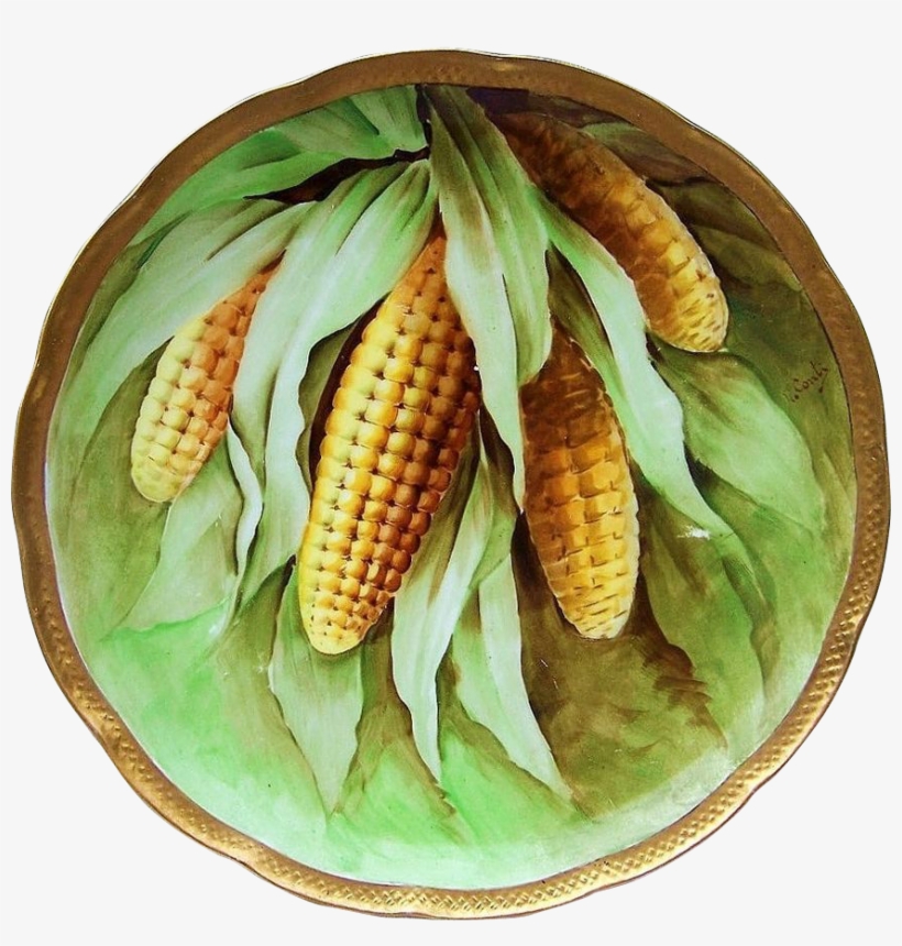 Attractive Vintage Ginori Italy 1900's 'corn Stalk' - Ruby Lane, transparent png #585187