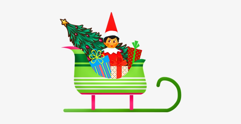 Elf On A Shelf, Christmas Elf, Sleigh - Elf, transparent png #585502