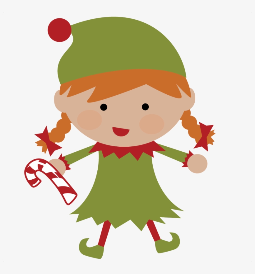 Pix For Cute Christmas Elves Clipart - Cute Elf Cartoon, transparent png #585594
