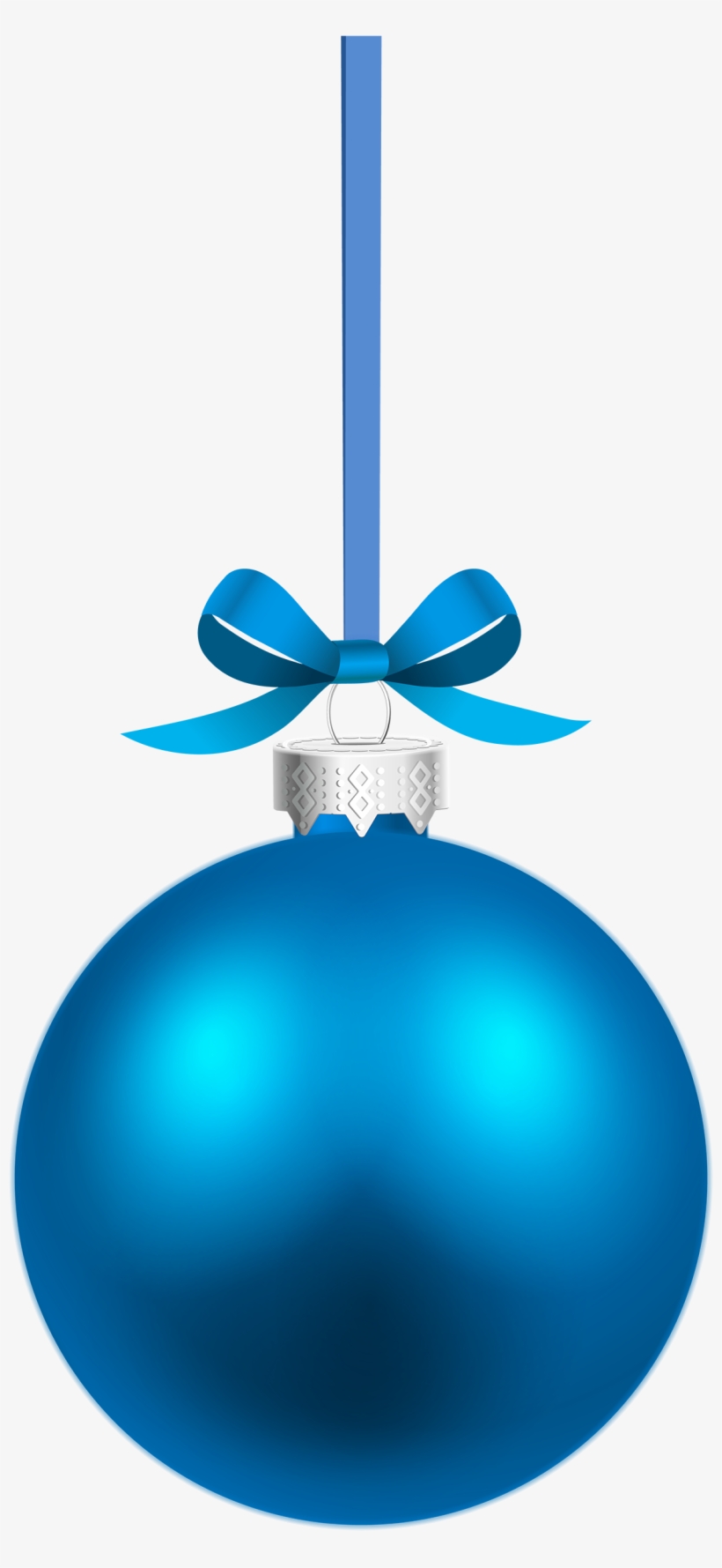 Blue Hanging Christmas Ball Png Clipart - Christmas Balls Vector Blue, transparent png #585612