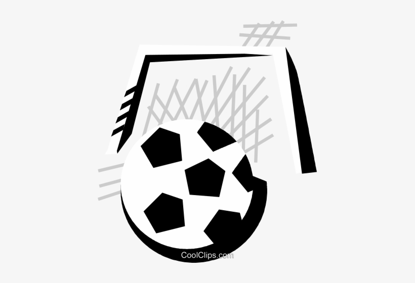Soccer Ball With Soccer Net Royalty Free Vector Clip - Football, transparent png #585791