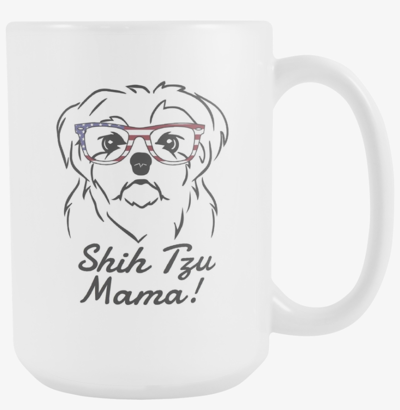 Shih Tzu Mama - Mug, transparent png #586126