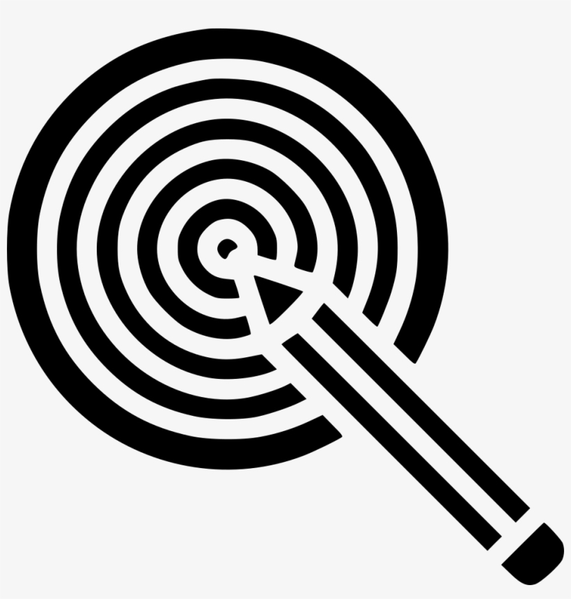 Pencil Dart Board Idea Goal Target Bullseye Comments - Bullseye, transparent png #586166