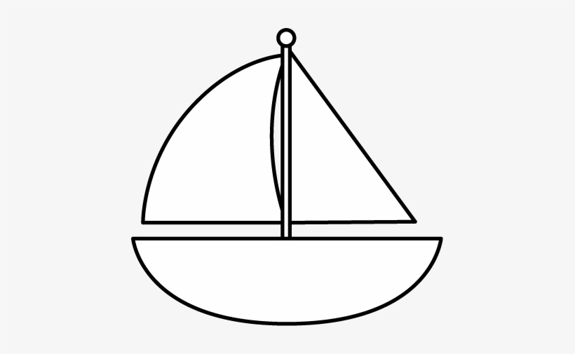 Png Image - White Sailboat Clipart, transparent png #586767