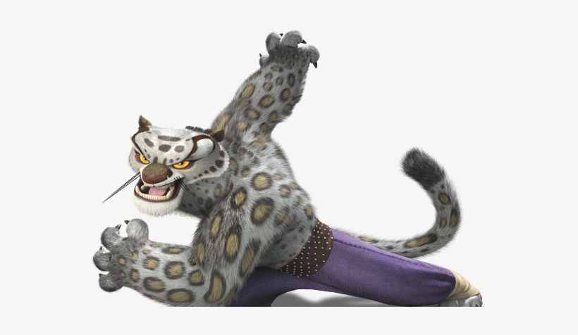 Tai Lung Action Shot - Snow Leopard From Kung Fu Panda, transparent png #586856