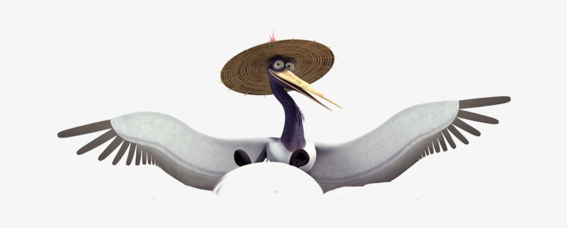 Po, A Giant Panda, Is A Kung Fu Fanatic, Helps His - Kung Fu Panda Crane Png, transparent png #586911