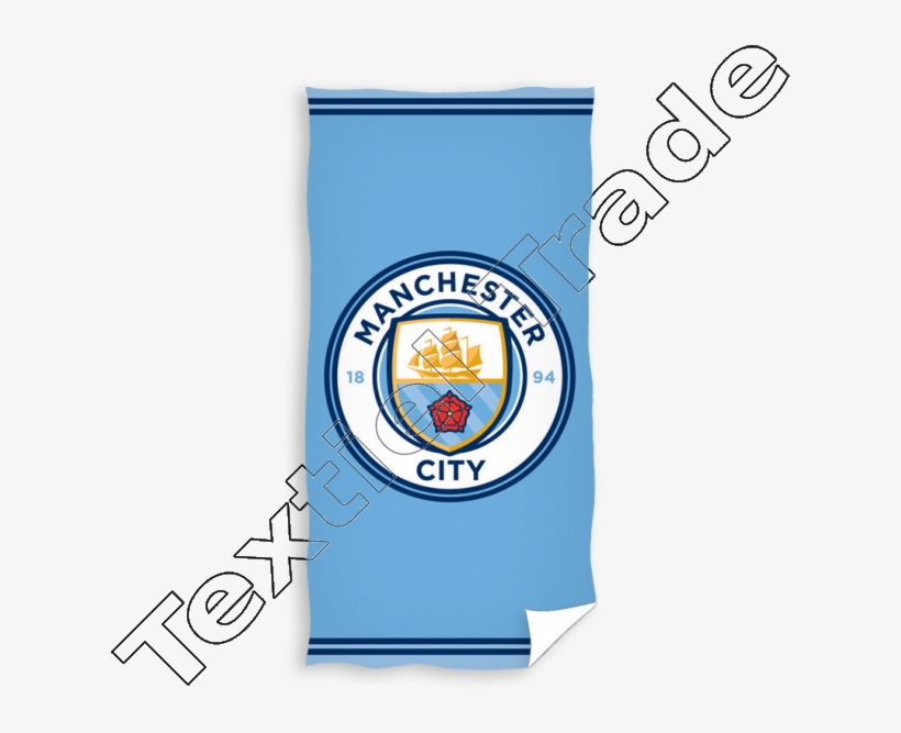 Manchester City Velour Beach Towel - Manchester City Badge 2018, transparent png #587010