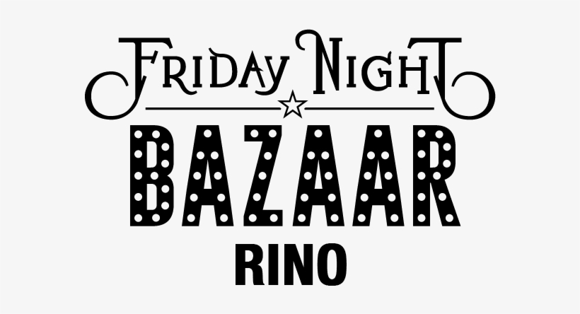 Friday Night Bazaar Logo Final 2018 Black Preview - Graphics, transparent png #587273