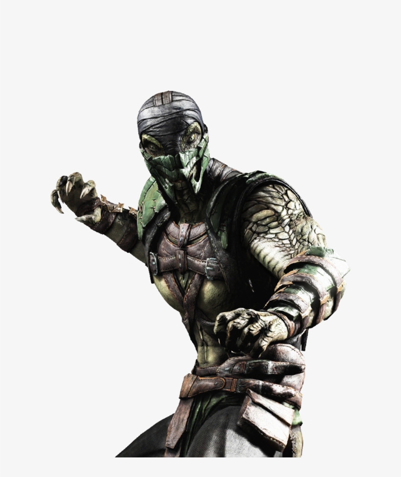 Mortal Kombat X Ios Reptile Render 3 By Wyruzzah-d8p0p2a - Рептилия Мортал Комбат Х, transparent png #587358