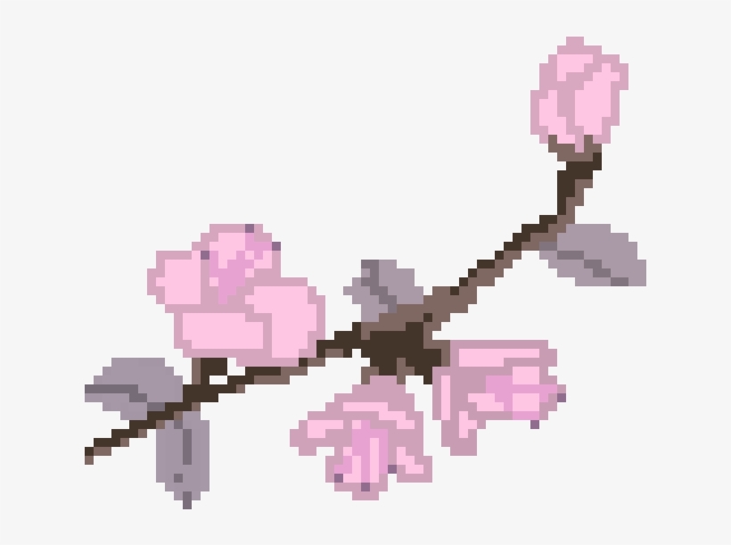 Sakura Tree - Pixel Art Sakura Tree, transparent png #587428