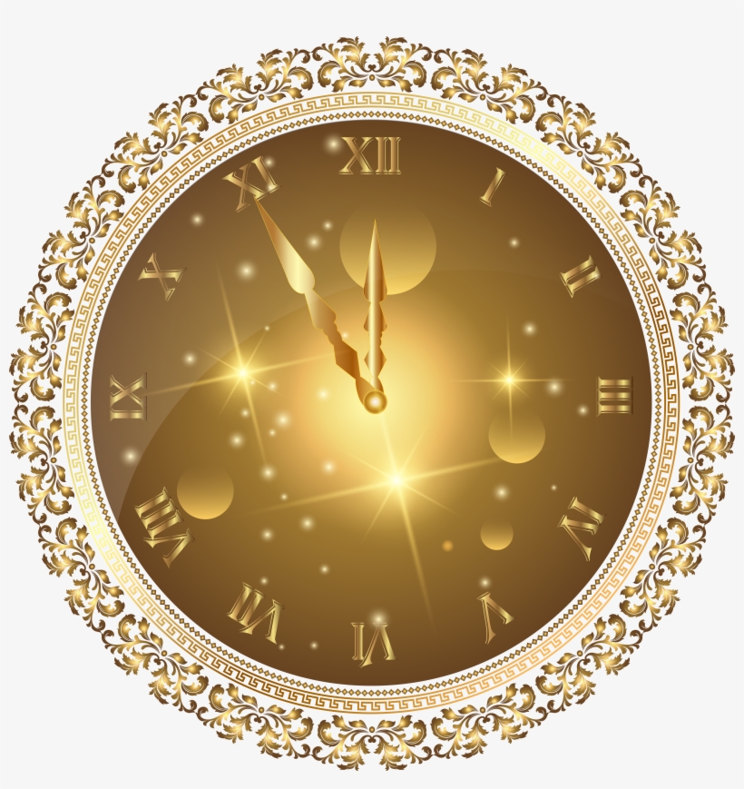 New Year Clock Png, transparent png #587433