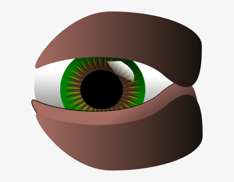This Free Clipart Png Design Of Cartoon Green Eye, transparent png #587491