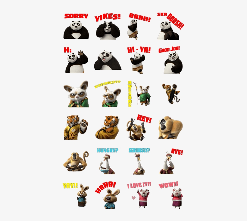 Kung Fu Panda Clipart Coup - Line, transparent png #587530