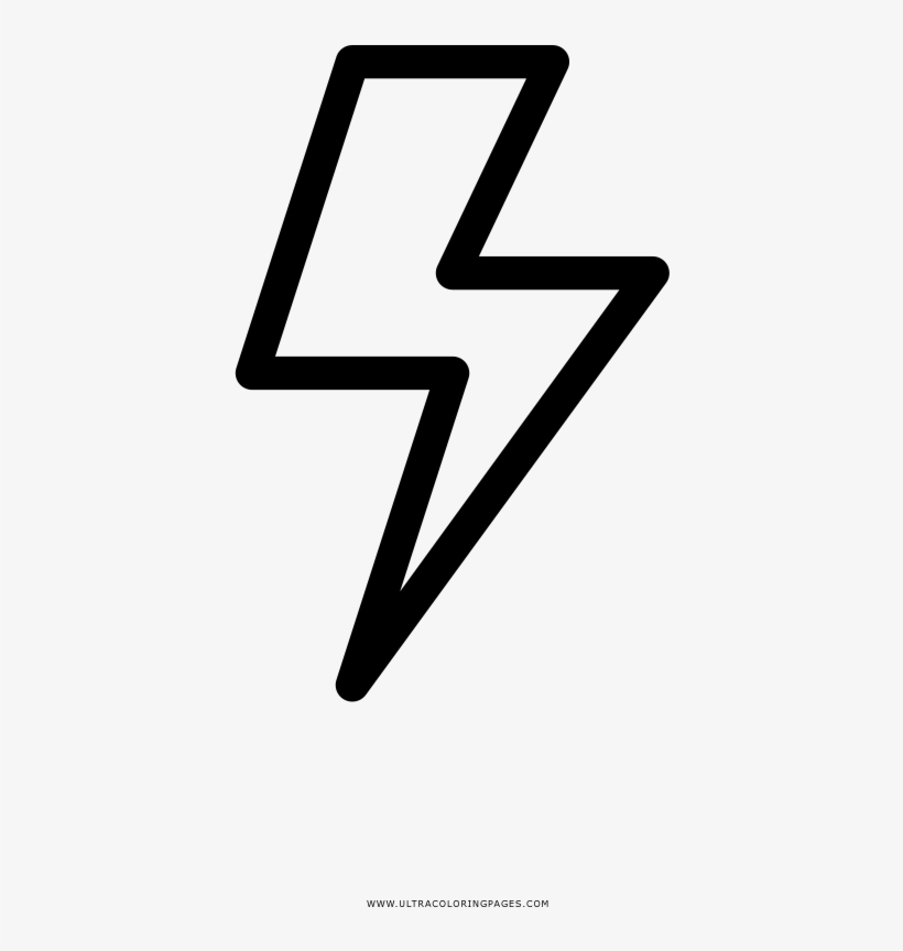 Camera Flash Coloring Page - White Lightning Bolt Icon, transparent png #587955