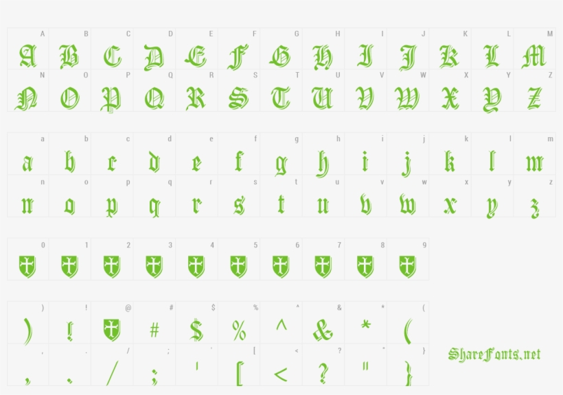 Font Carta Magna Preview - Character, transparent png #588212