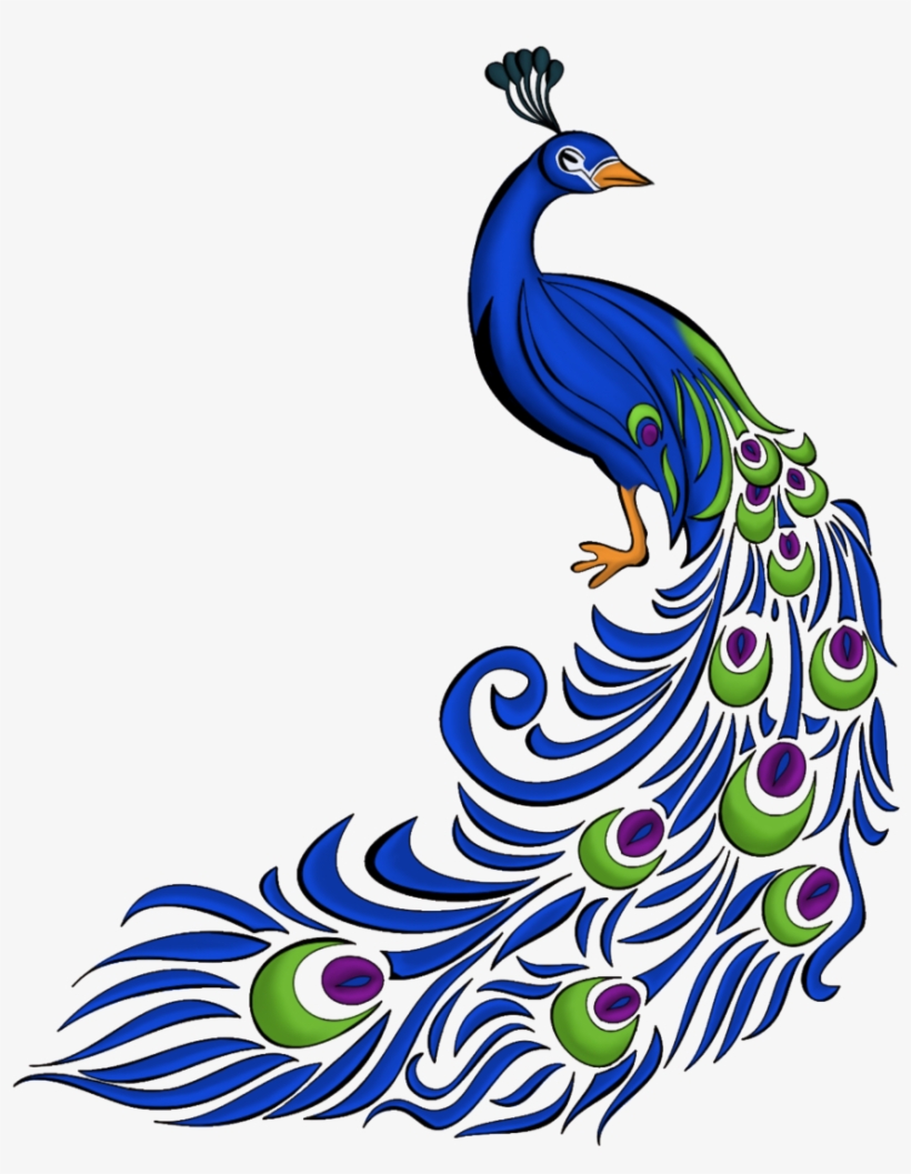 Peacock Clipart Two - Blessing Birthday Wishes In Hindi, transparent png #588315
