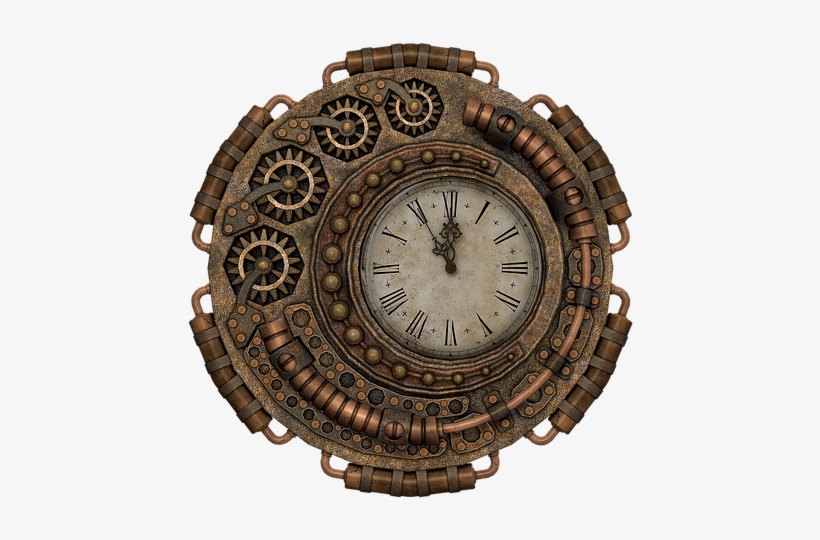 Clock Time Time Of Fantasy Steampunk Isola - Los Espíritus De La Ciencia Ficción: Espiritismo, Periodismo, transparent png #588382