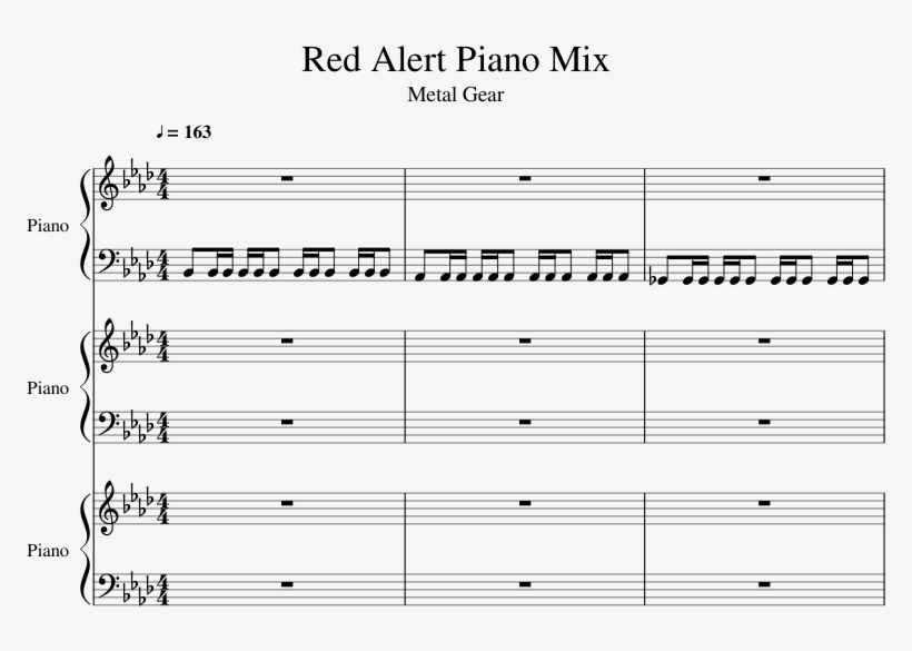 Metal Gear Alert Png - Sheet Music, transparent png #588754