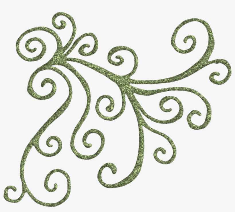 Cool Designs Png Transparent Image - Green Swirl, transparent png #588904