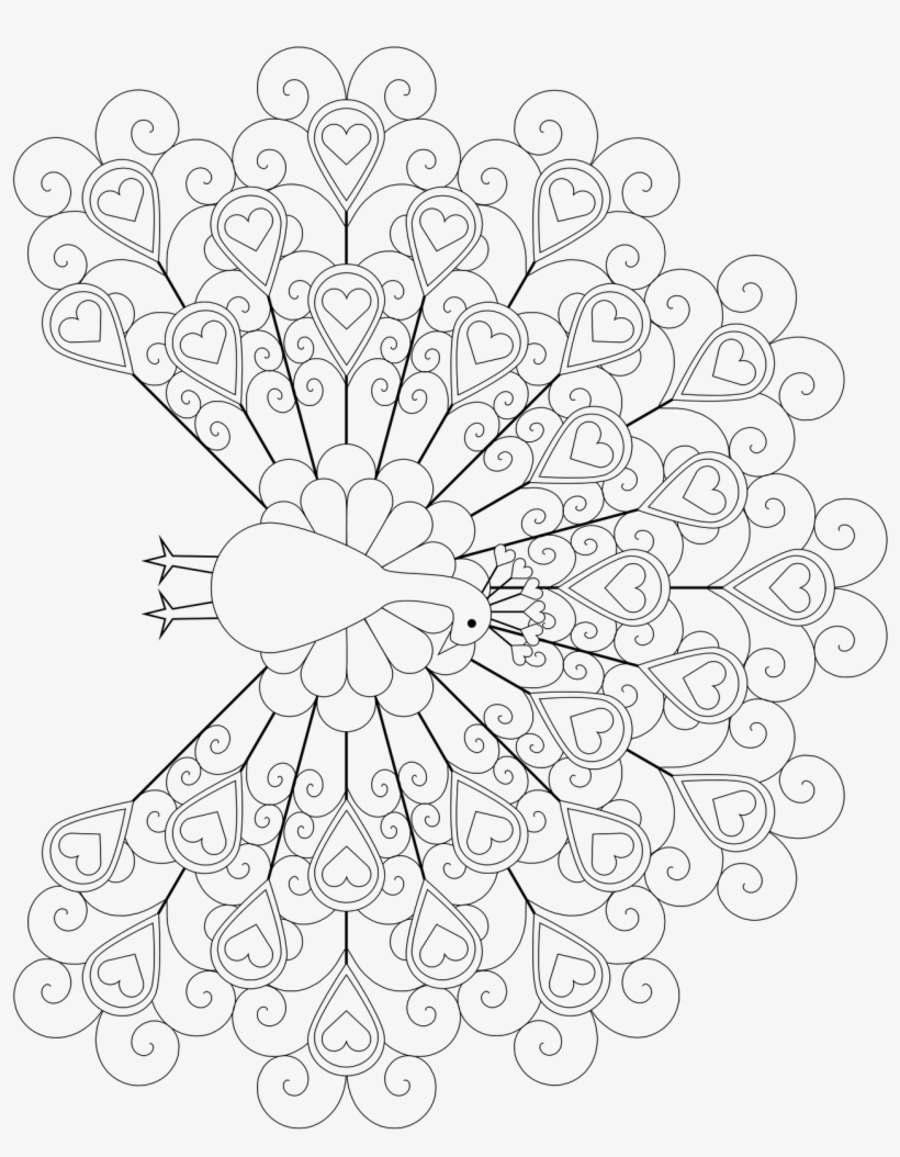 Peacock Feather Coloring Page Dont Eat The Paste - Drawing For Peacock Dance, transparent png #589213