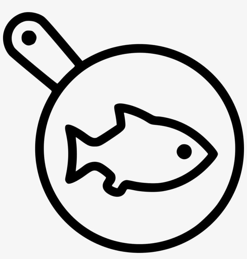 Fish Fry - - Bacon And Eggs Black And White Png, transparent png #589493