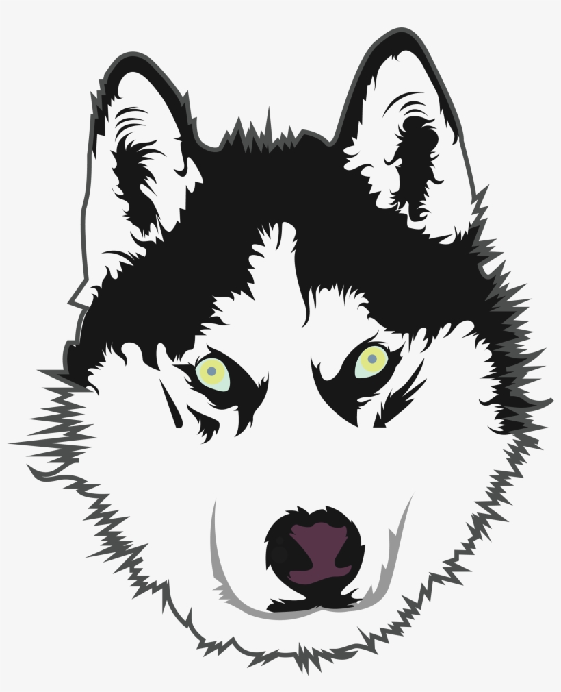 Husky Design Yellow Eyes - Husky, transparent png #589572