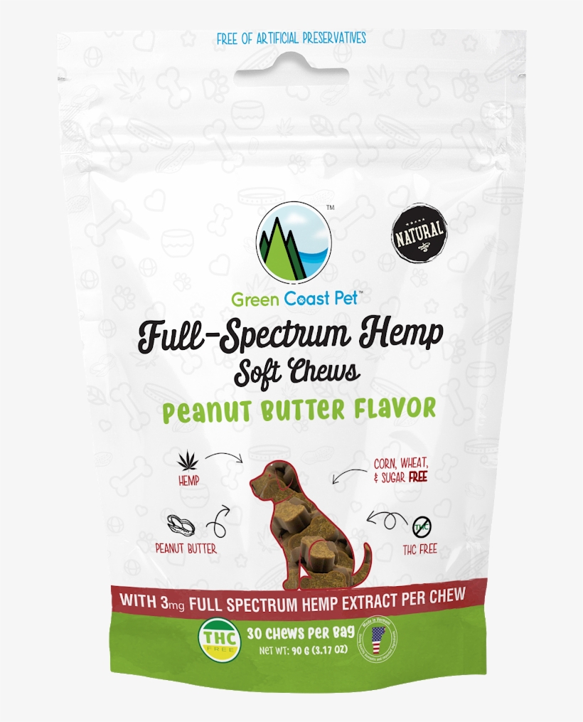 Green Coast Pet Full Spectrum Hemp Soft Chews For Dog, - Dog, transparent png #5800013