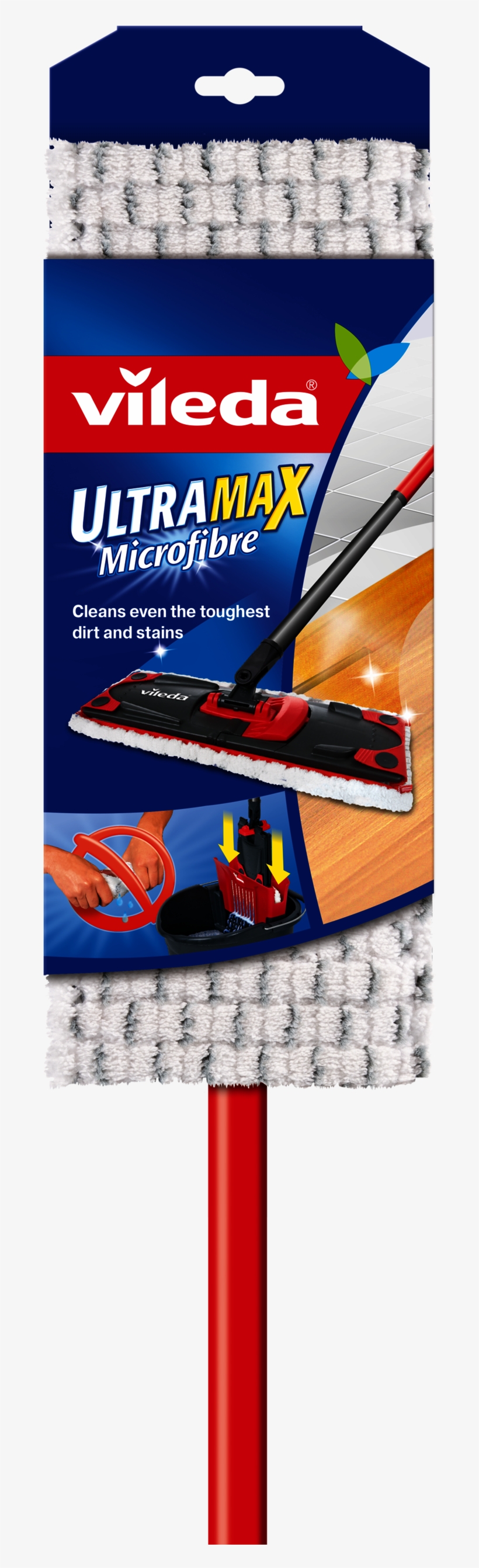 Ultramax Mop Head Press Enter To Zoom In And Out - Vileda Ultramax Microfibre Flat Mop, transparent png #5800559