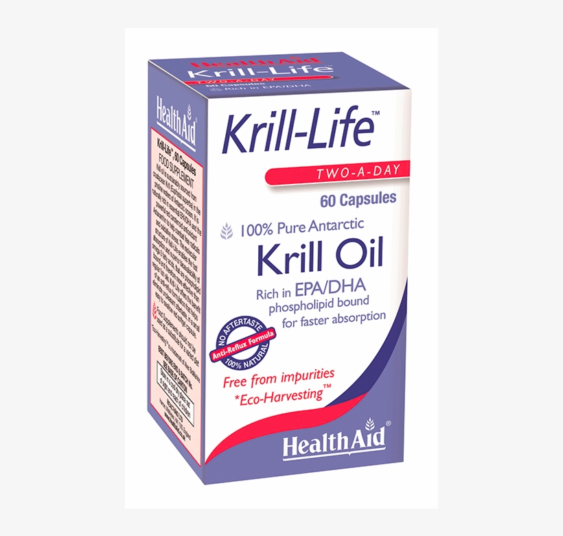 Healthaid Krill-life - Health Aid Krill-life 60 Capsules, transparent png #5801412