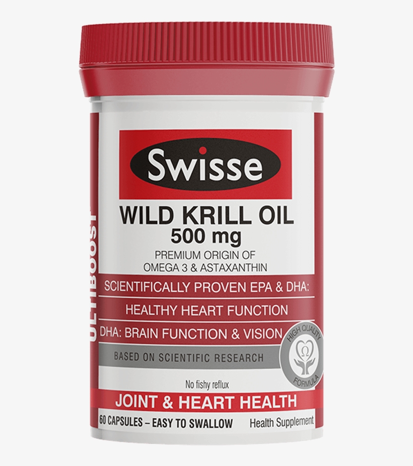 Swisse Ultiboost Wild Krill Oil 500mg Supplement - Health Swisse High Strength Cranberry , 30 Capsules, transparent png #5801720