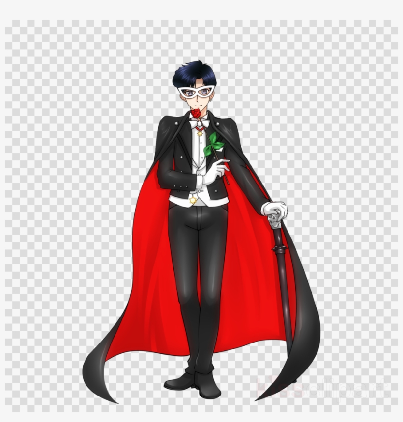 Tuxedo Mask Clipart Tuxedo Mask Sailor Mars Chibiusa - Tuxedo Mask Sailor Mars, transparent png #5803260