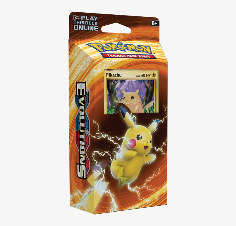 Pikachu Power Theme Deck - Pokemon Evolutions Theme Deck, transparent png #5803406