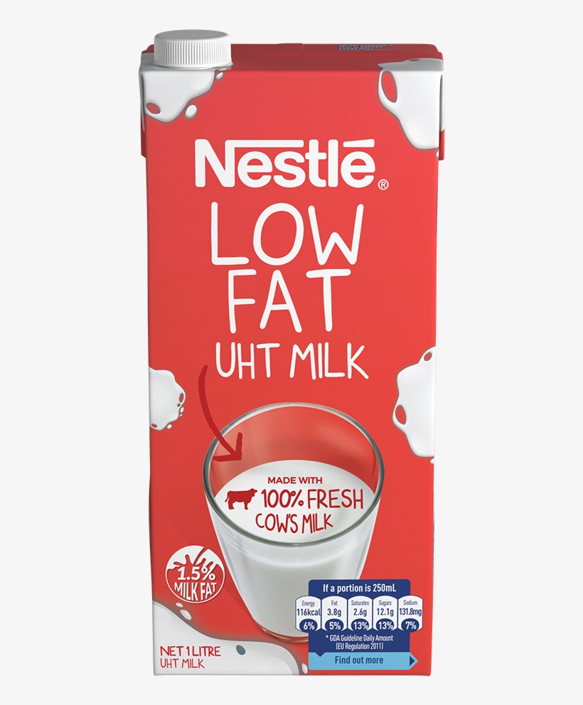 Nestlé® 100% Fresh Low Fat Milk 1l Carton - Nestle: The Secrets Of Food, Trust And Globalization, transparent png #5804841