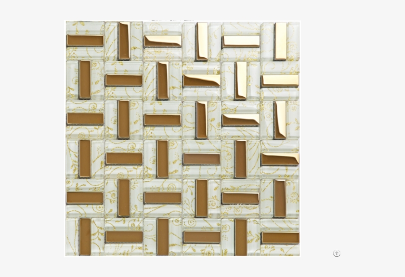 Crystal Glass Tiles Gold Plated Tile Kitchen Wall Backsplash - Mosaic, transparent png #5805959