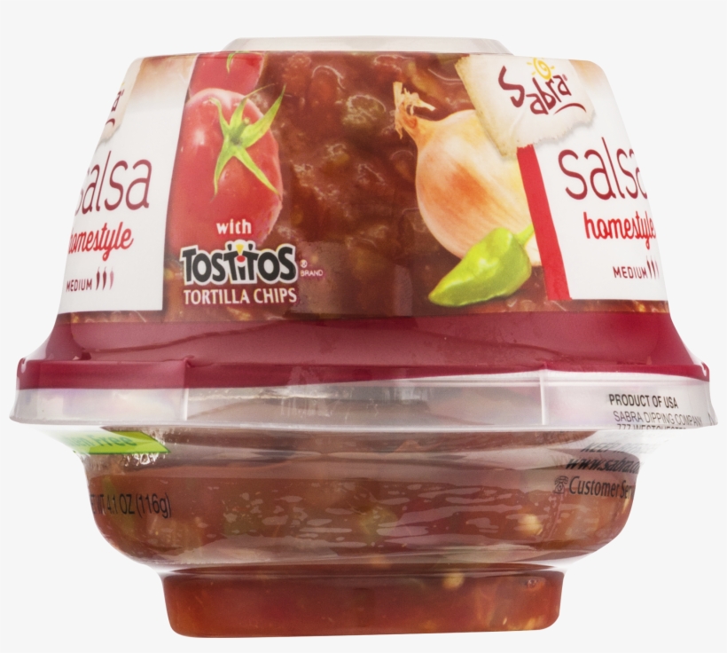 Sabra Hummus With Tostitos Tortilla Chips Homestyle, transparent png #5806165