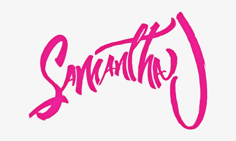 Samanthaj Samanthaj - Calligraphy, transparent png #5806323
