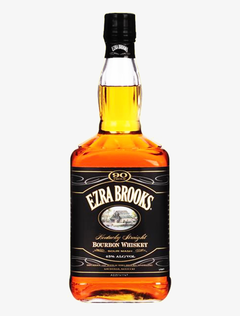 Whisky Ezra Brooks 1l - Ezra Brooks Whiskey, Kentucky Straight Bourbon - 1.75, transparent png #5806380